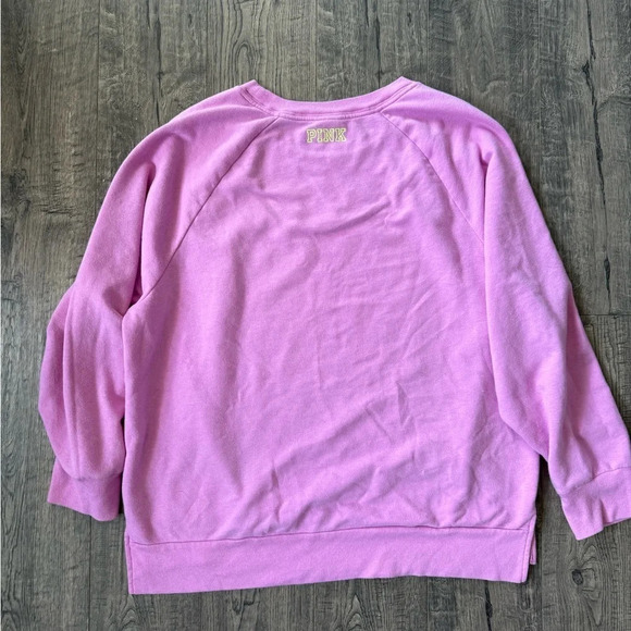 Victorias Secret Pink Neon Orchid “Golden” Crewneck - Picture 4 of 5